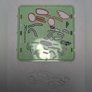 1969 Hot Wheels Picture Maker Splittin' Image Drawing Stencil